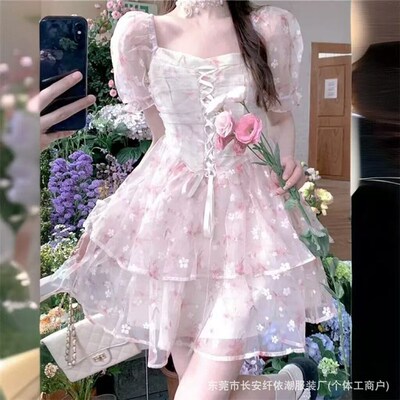 2025韩系长袖连衣裙 小腰设计多色可选休闲洋装 混纺材质百搭长裙