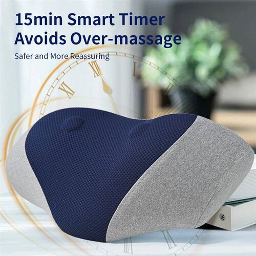 Wireless Electric Neck Massage Pillow Heating Vibration Neck