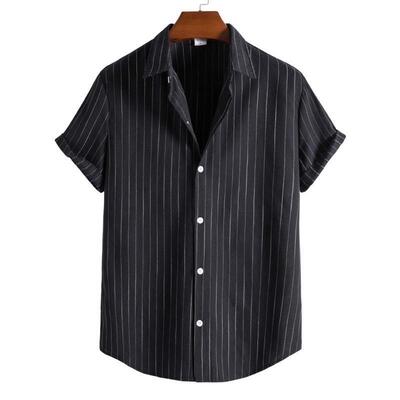 Striped Shirts For Men Shirt Summer Black Tops Summer White