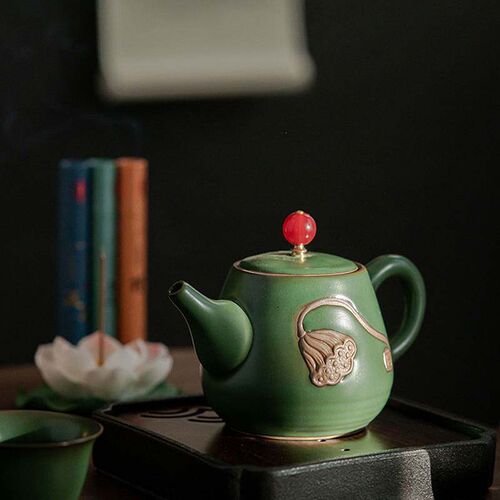 Porcelain Chinese Gongfu Tea Set Portable Teapot Set with 36