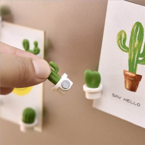 Cactus refrgerator cute magnetc message stcker fxng bu