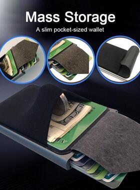Rfid Smart Wallet Card Holder Metal Thin Slim Men Women Wall