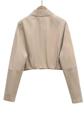 PB&ZA Summer new simple and fashionable zipper exposed waist