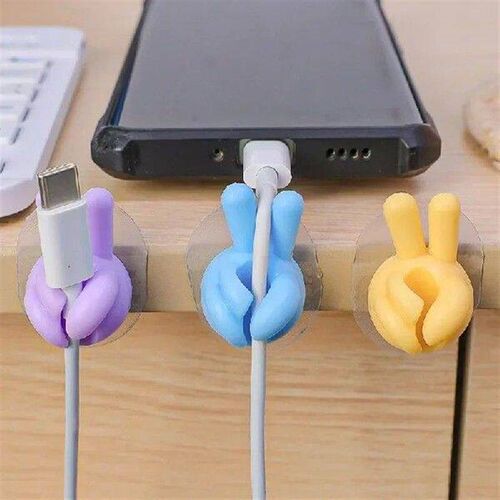 Multifunctional Cable Organizer Clip Holder PVC Thumb Hooks