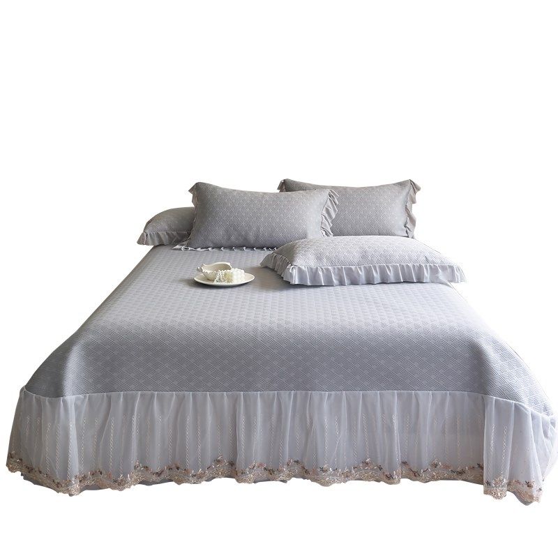 2新款夏季高端冰丝凉席三件类母婴级夏天可机洗床裙款软席子,床上用品,冰丝席,淘宝优惠券,粉丝福利购,淘宝优惠卷