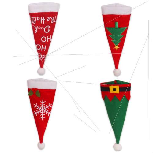 Christmas non-woven knife and fork set table items刀叉套