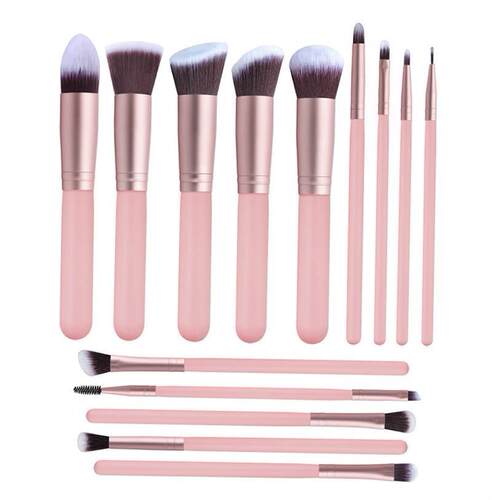 14pcs makeup brushes set for foundation powder blusher lip新