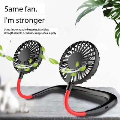 Portable Neck Fan,USB Hands Free Neck Hanging Rechargeable S