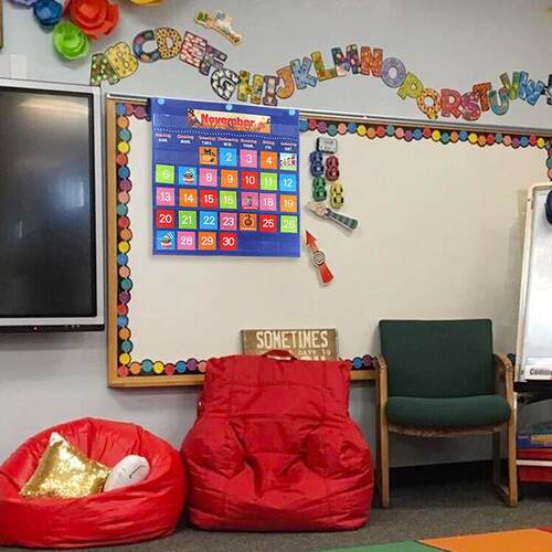 Early Education Calendar Hanging Bag Teaching Aid Calendar P