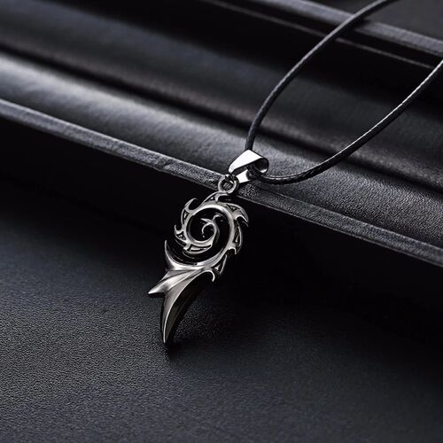 Rinhoo Mens Punk Dragon Flame Titanium Stainless Steel