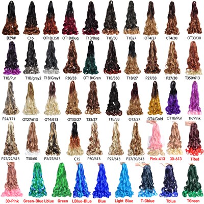 Synthetic Loose Wave Braiding Hair Extensions Body Wave Spir