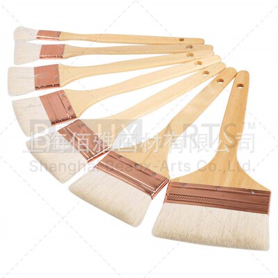 Customzable Whte Wool Pantng Brush Shadng Brush