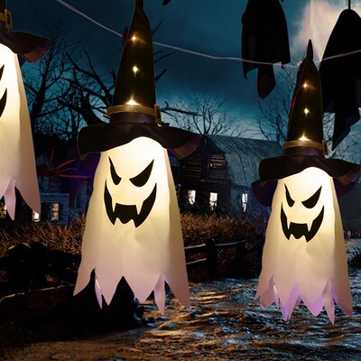 LED Halloween Decoration Flashing Light Gypsophila Ghost Fes