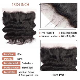 10A Brazilian Human Hair Bundles With Front Body Wave Bundle