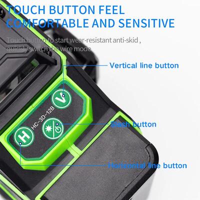 16 lne 4D laser level, green lne self levelng, 360 horzontal