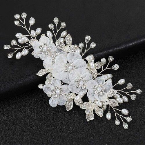 Billowing Wheat Flower Style Hair Clip Cloth Flower
