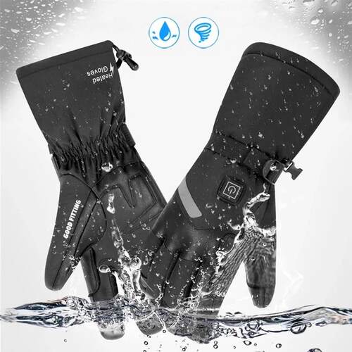 Heated Gloves Eletric Thermal Heat Gloves Winter Warm Skiing