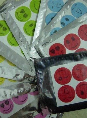 10 pcs/set Stickers Smiley Insect Mosquito Repellent Sticker