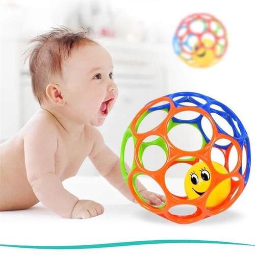 Infant Tooth Gum Rattle Hand Catch Ball Children Grasp Train