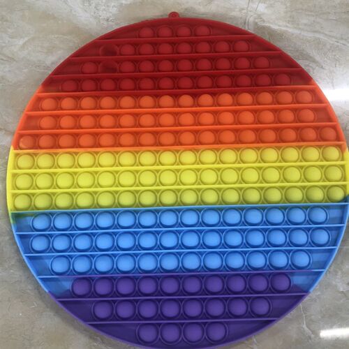 Big Size 30*30cm Giant Pop Fidget Toys Rainbow Antistress Pu