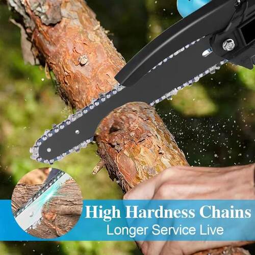 8 Inch Electric Chain Saw Handheld Portable Chainsaw ree Woo