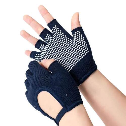 1Pair Half Finger Yoga Antislip Gloves Women Pilates Warm Cy