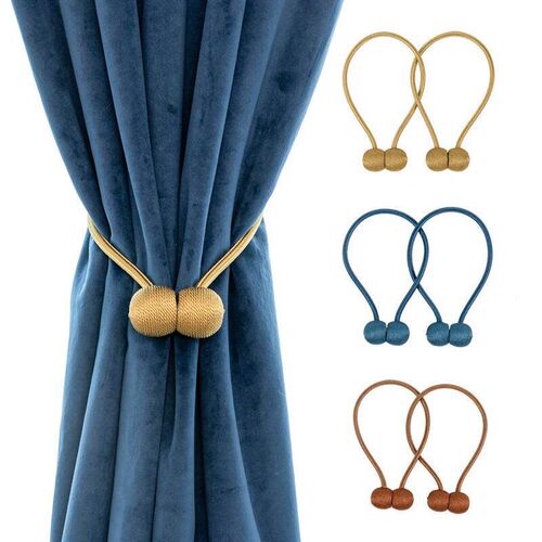 Magnetic Curtain Clip Pearl Ball Curtain Tieback Tie Backs B
