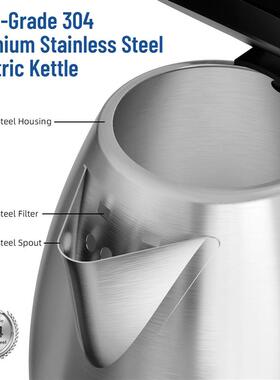 Stainless Steel Electric Kettle, 1.8 Liter Tea Kettle Electr