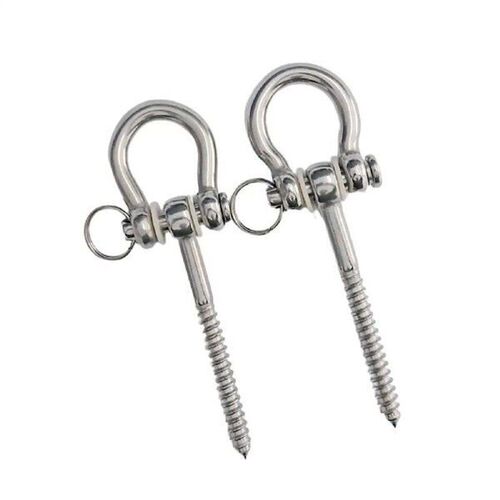 2Pcs Swing Hangers Rustproof Stainless Steel Screw Bracket