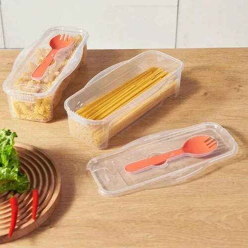 Microwave Pasta Cooking Box with Strainer Heat Resistant Pas