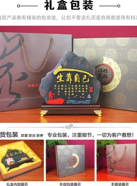 炭雕工艺品酒柜电视柜客厅博古架屏风摆件办公室桌面书柜装饰品