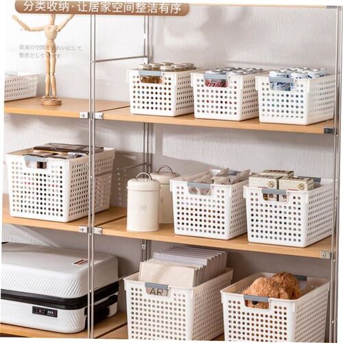 Plastic tabletop toy storage basket A4 document book materi