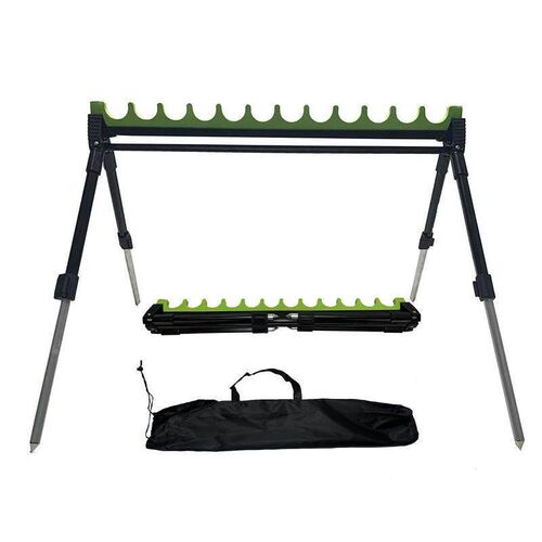 12 holes aluminium alloy Foldable Winter Fishing Pole Stand