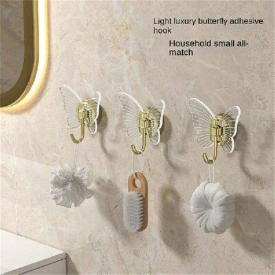 No-Punch Wall Hooks Wall Hanging Strong  Adhesive Hook