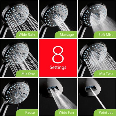Handheld Shower Head High Flow Rain Showerhead  Pressure