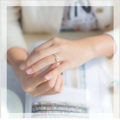 Vintage Daisy Flower Rings For Women Korean Style Adjustable