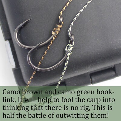 20m Carp Fishing Line Soft Hook Link 8 Strand Uncoated Braid