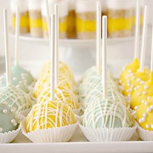 80Pcs Plastic Lollipop Stick Safe White Cake Sucker Sticks F