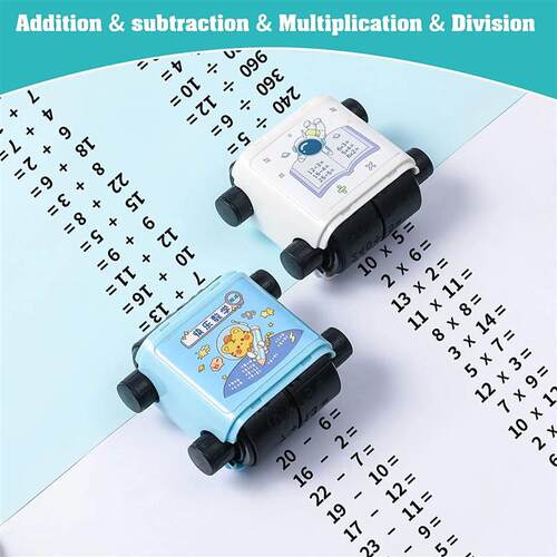 Smart Roller Stamps 2 in 1 Math Stamp Addition Subtraction P