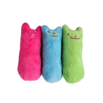 Teeth Grinding Catnip Toys Funny Interactive Plush Cat Toy P