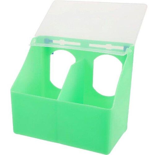 Dispenser Pigeon Feed Box Bird Feeder Parrot Cage Food