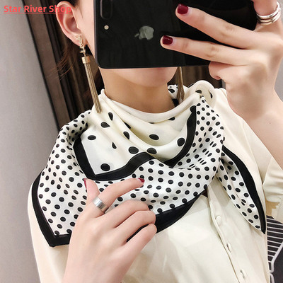 Satin Silk Scarf Women Designer Brand Kerchief Neck Scarfs 7