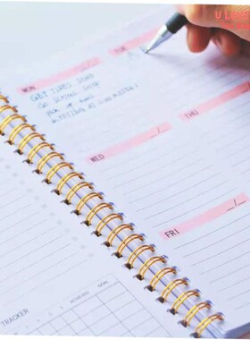 A5 Agenda Planner Notebook Diary Weekly Planner Goal Habit S