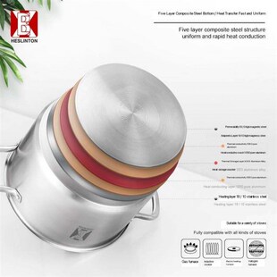Stainless steel soup pot cooking thickening sll porridge