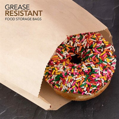 Paper Sandwich Bags Kraft Brown Stock Bags Cookies Treats
