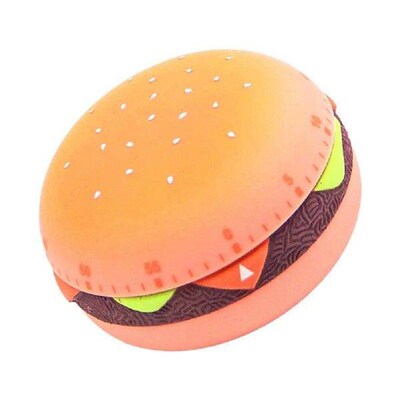 Hamburger Timer Kitchen Gadget Plastic Cooking Baking