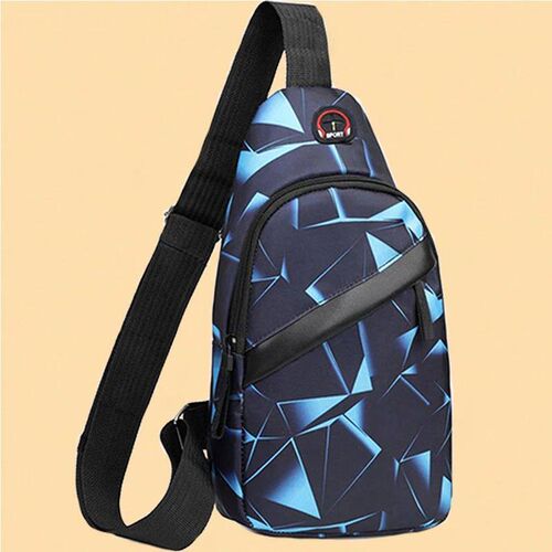 Unisex Square Chest Bag - Korean Style Camo Sling Pack (Oxfo
