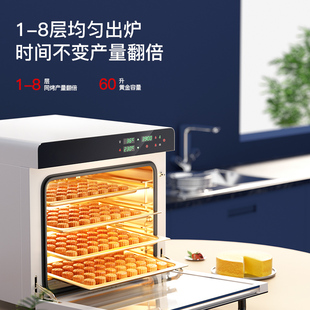 新艾瑞斯E8烤箱风炉平炉二合一商用私房烘焙大容量全自动烤箱0L