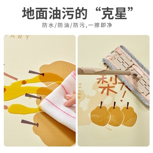 儿童房间地垫卧室可擦洗pvc阅读区区儿童交通爬行垫客厅地毯