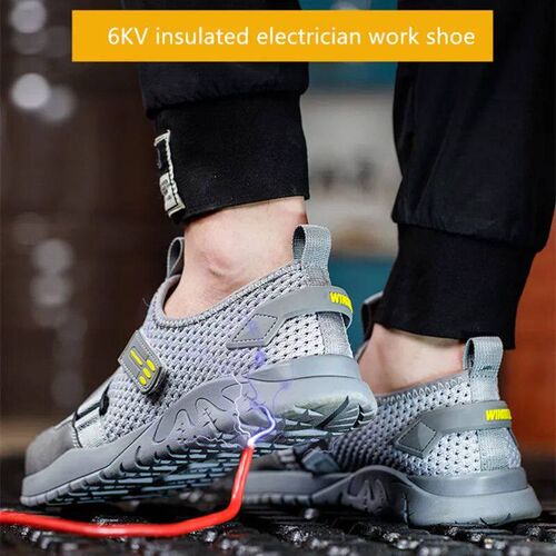 Breathable Summer safety shoes anti-puncture safety work sne